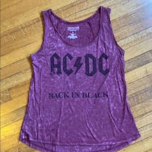 AC/DC distressed burnout tank🤘🏽LIVE NATION MERCH